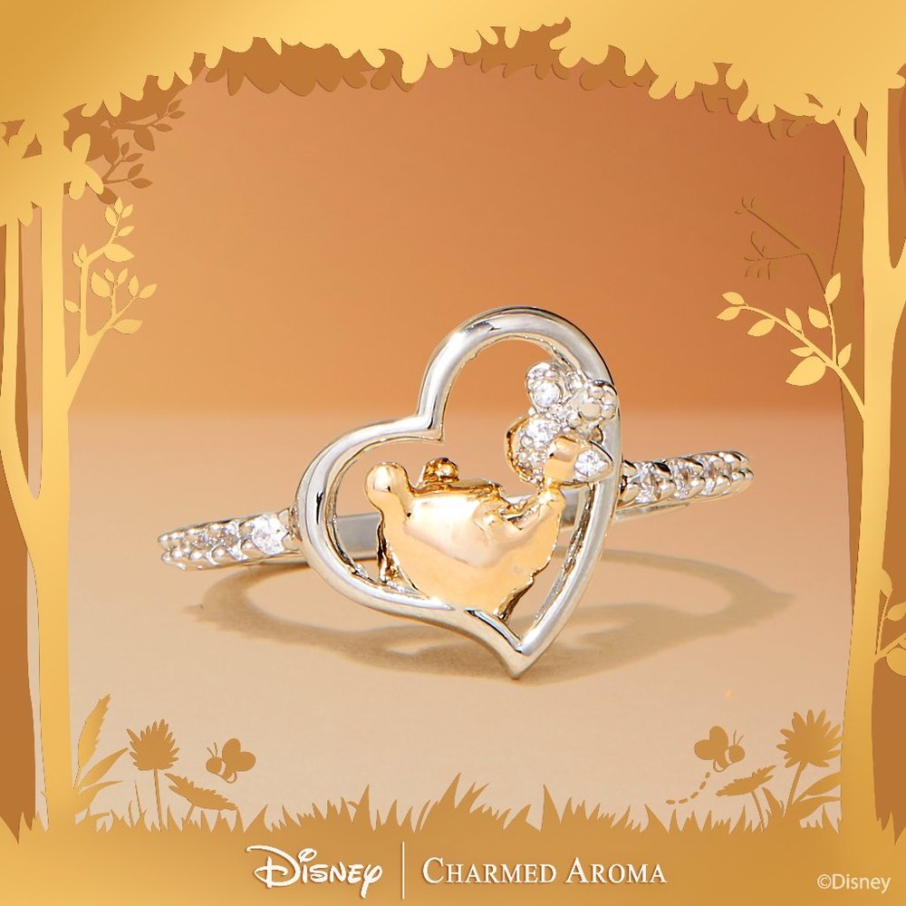 Disney Winnie The Pooh ring, 925 Sterling Silver Charmed Aroma